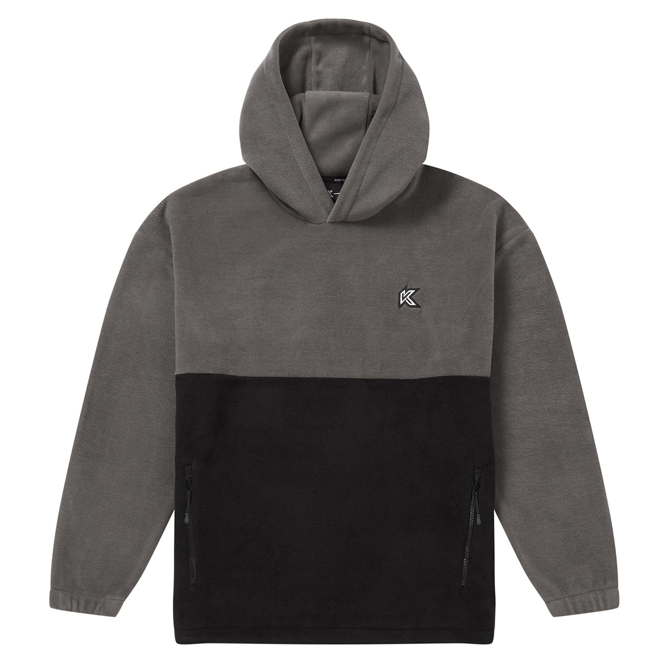 Polar Fleece Hoodie Moss / Black - Kecks