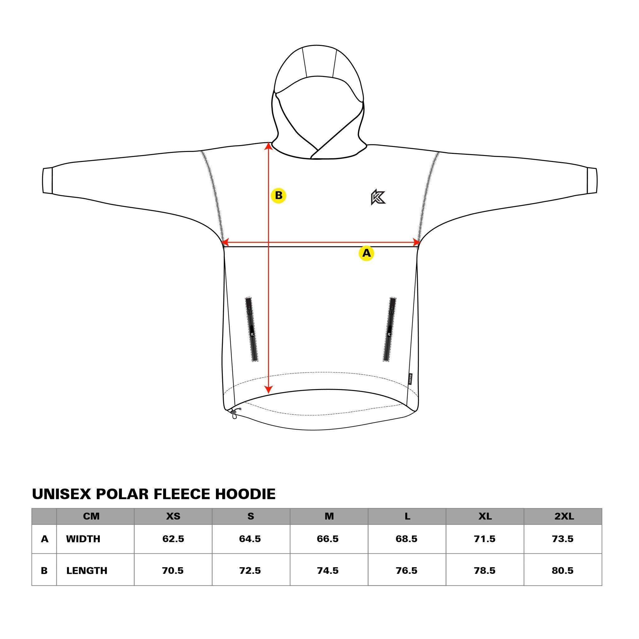 Polar Fleece Hoodie Sand / Black - Kecks