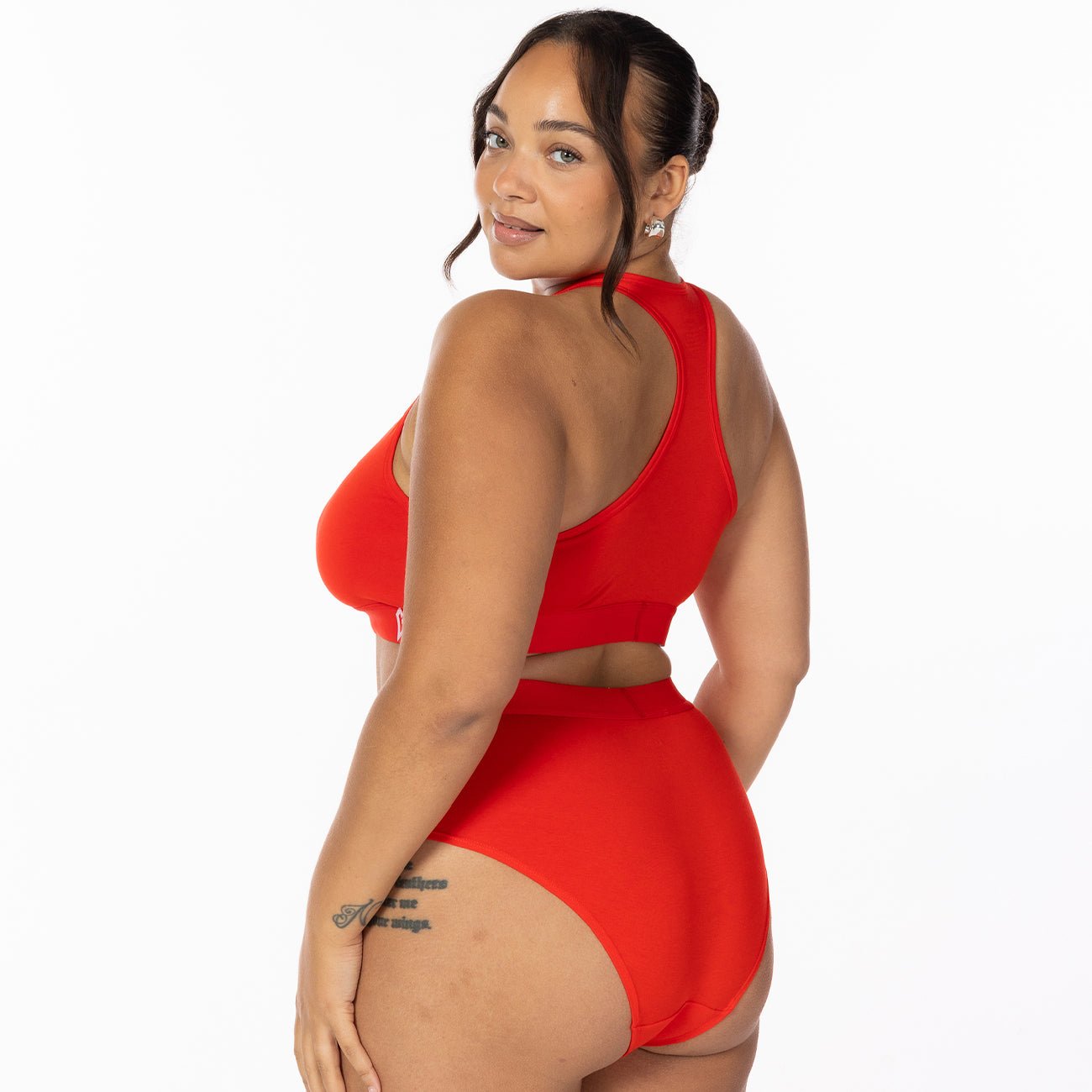 Red Modal Sports Bralette - Kecks