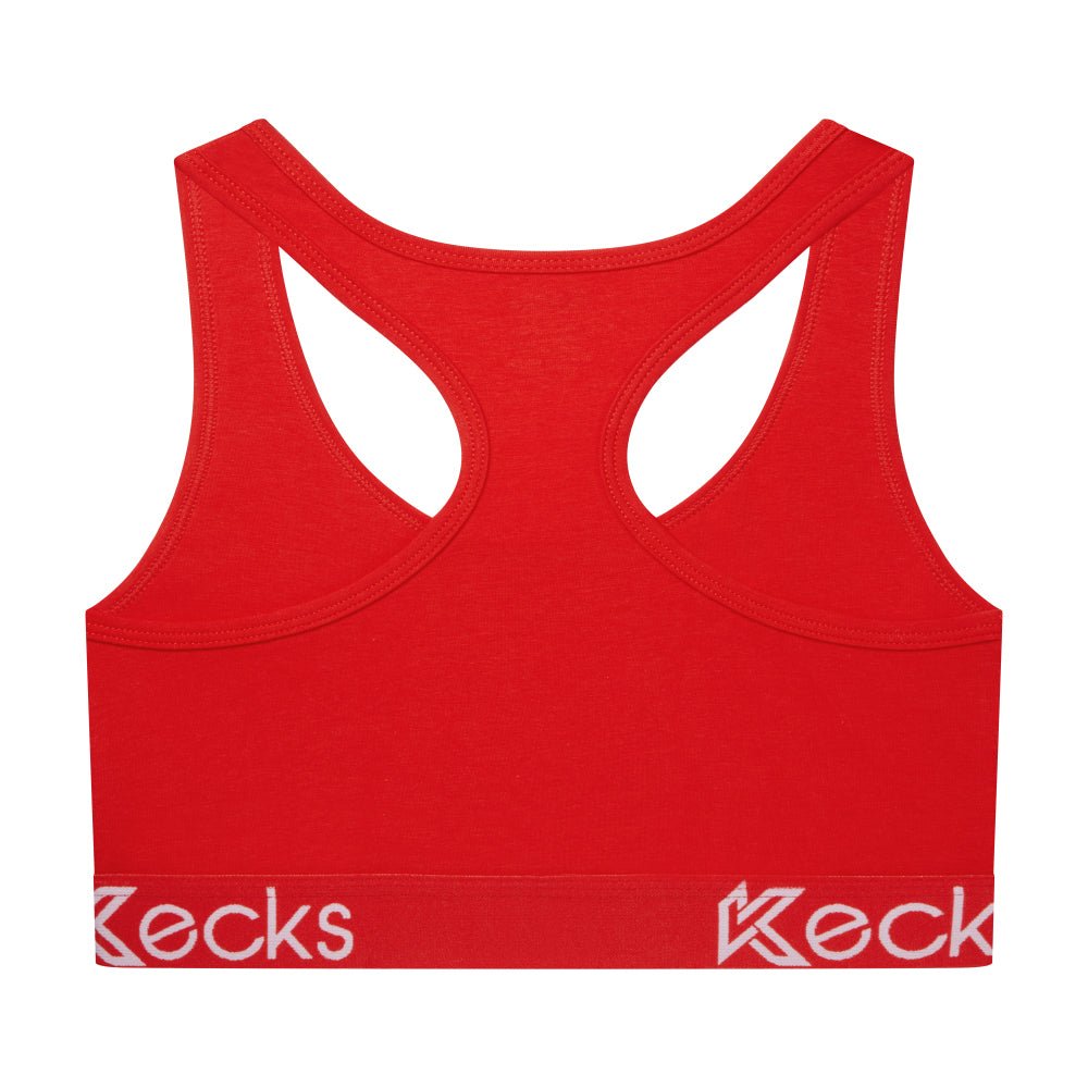 Red Modal Sports Bralette - Kecks