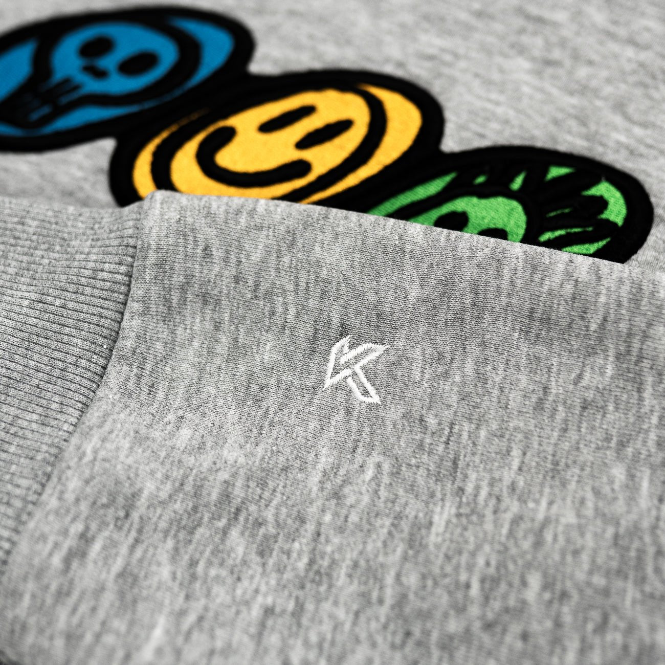 Smiley Grey Hoodie - Kecks
