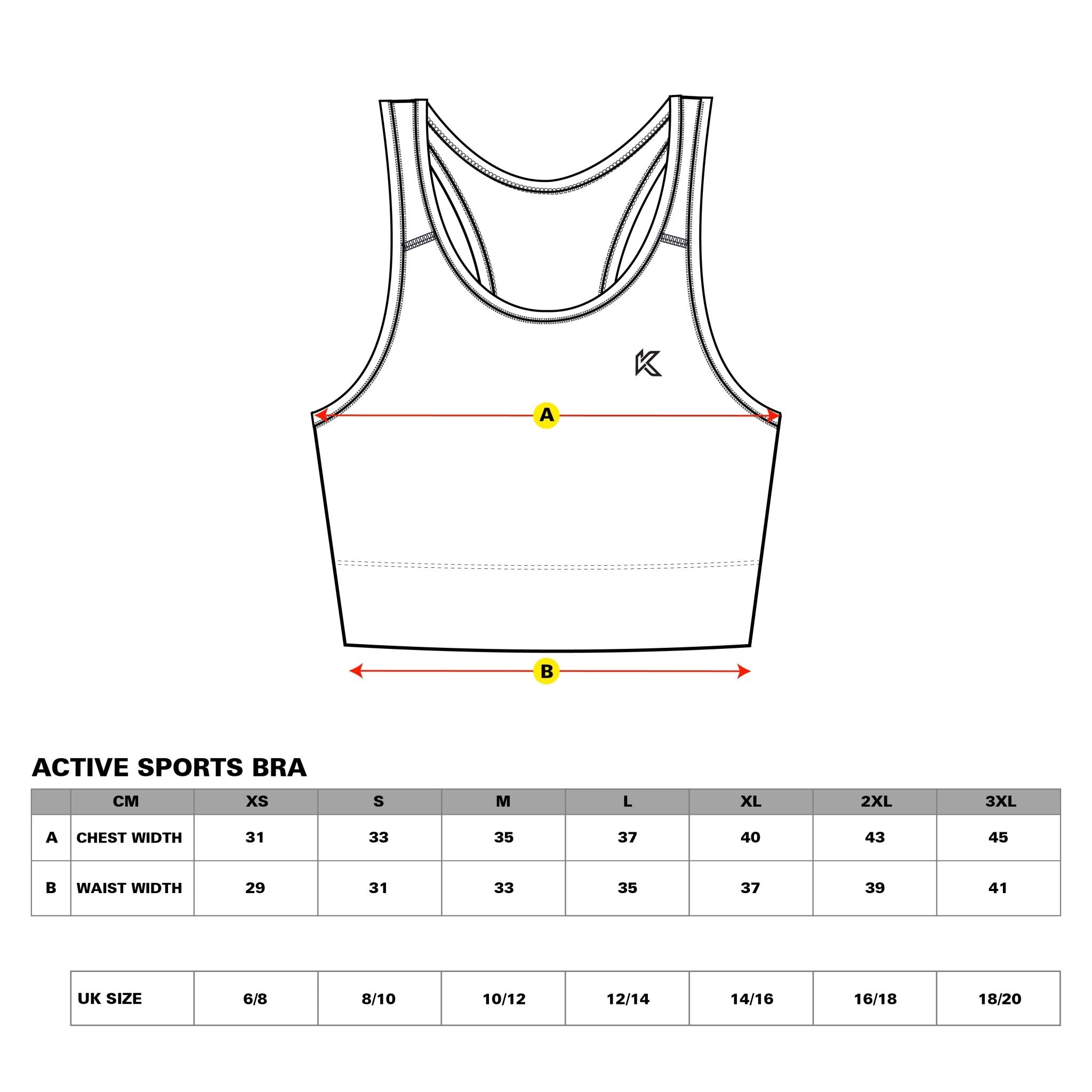 Teal Active Sports Bra - Kecks