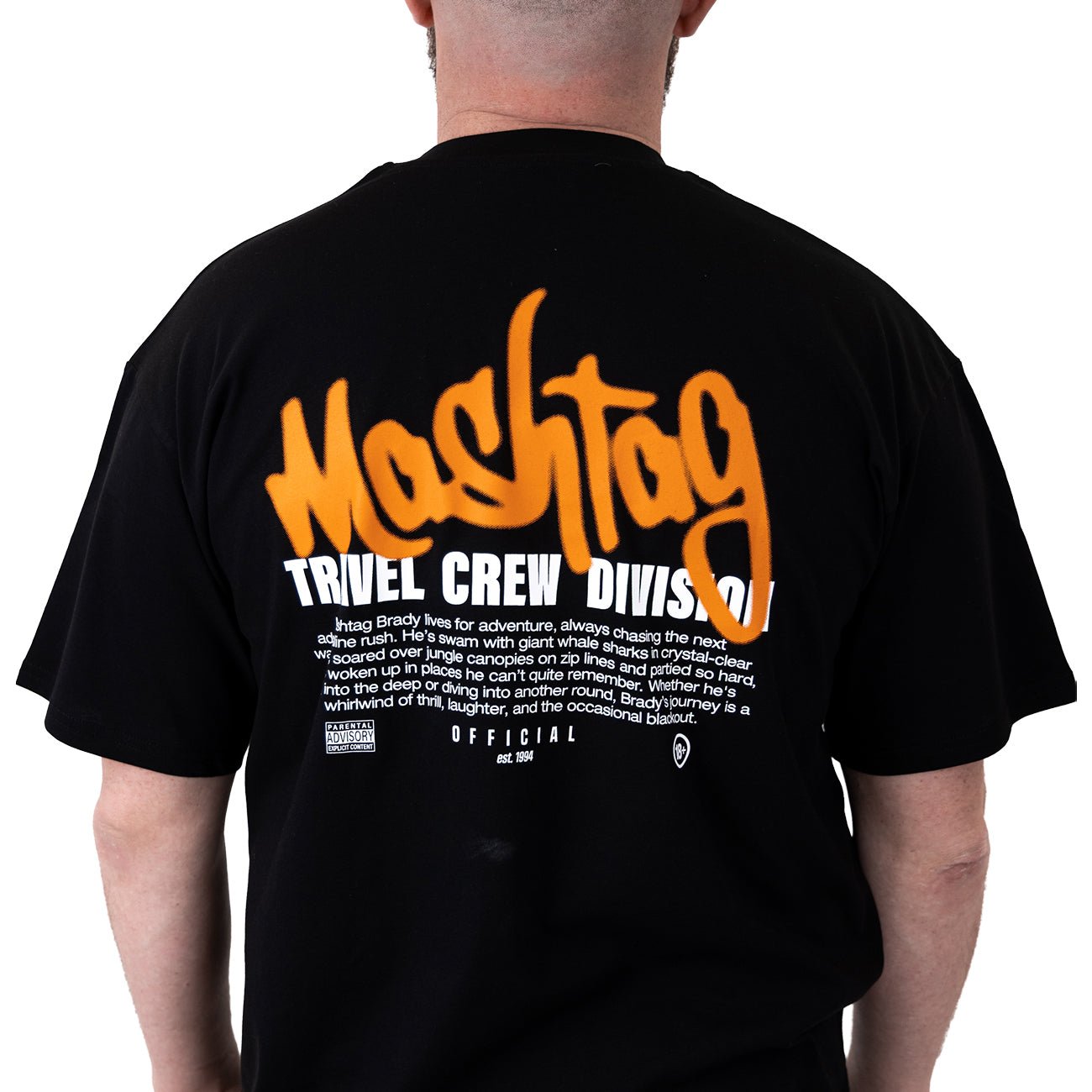 Travel Crew T Shirt Black - Kecks