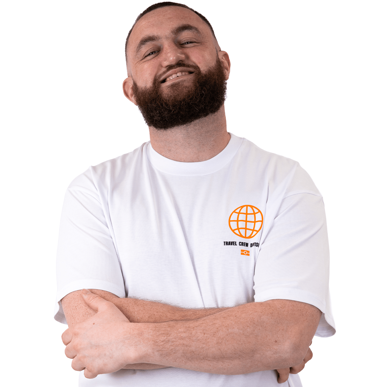 Travel Crew T Shirt White - Kecks