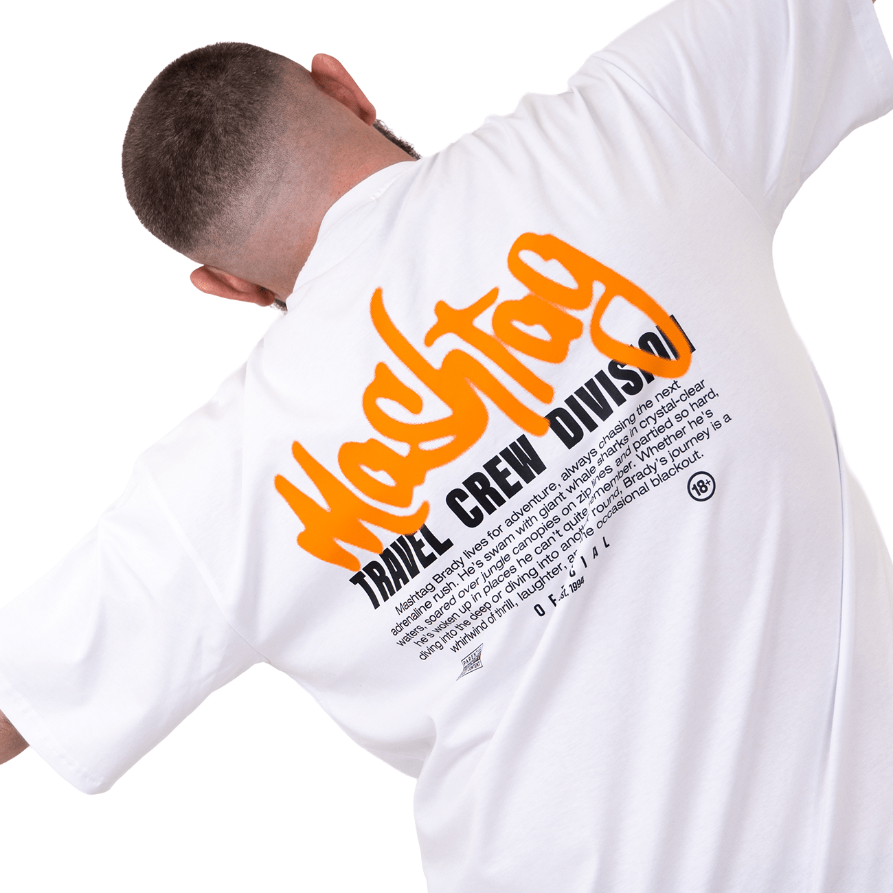 Travel Crew T Shirt White - Kecks