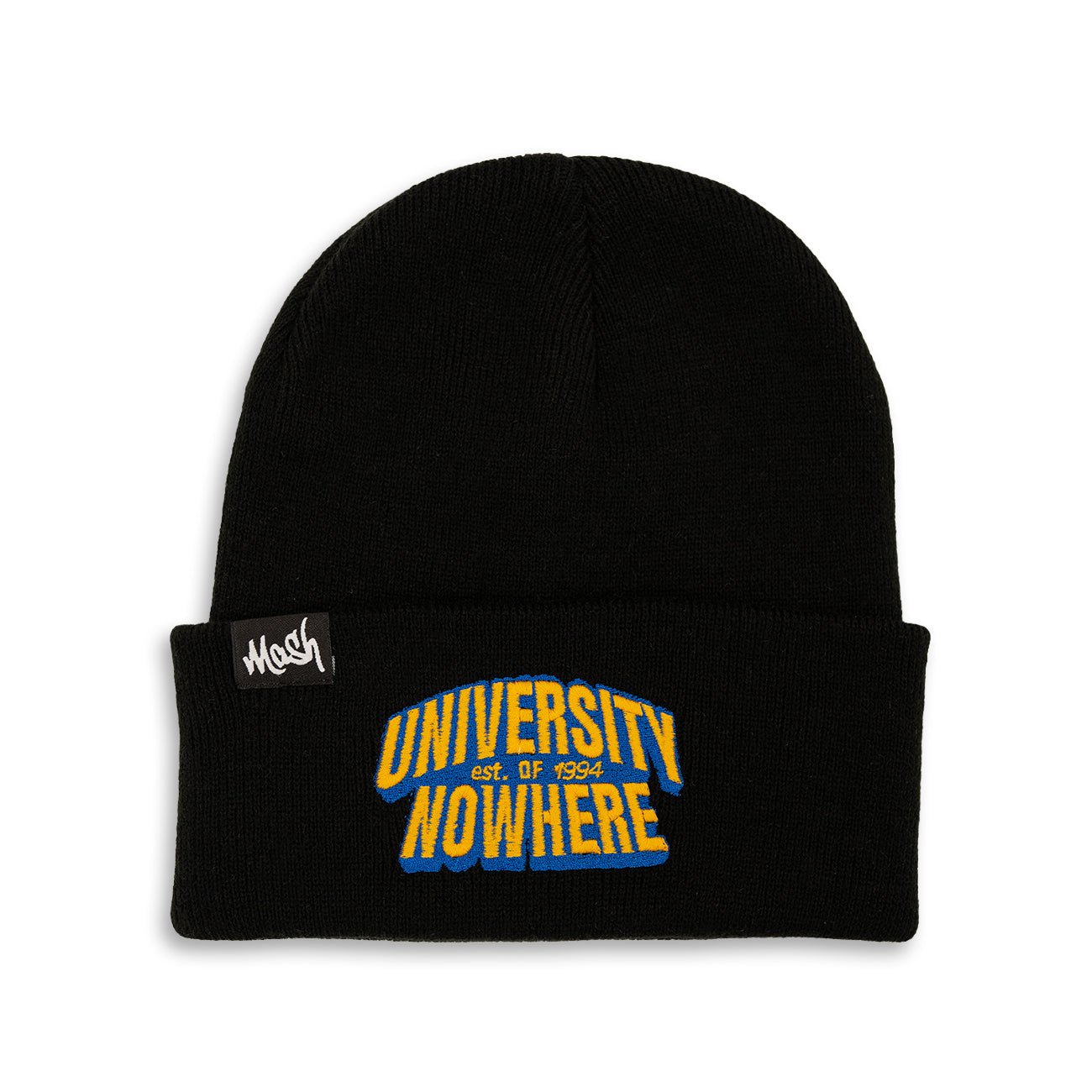 University Of Nowhere Black Beanie Hat - Kecks
