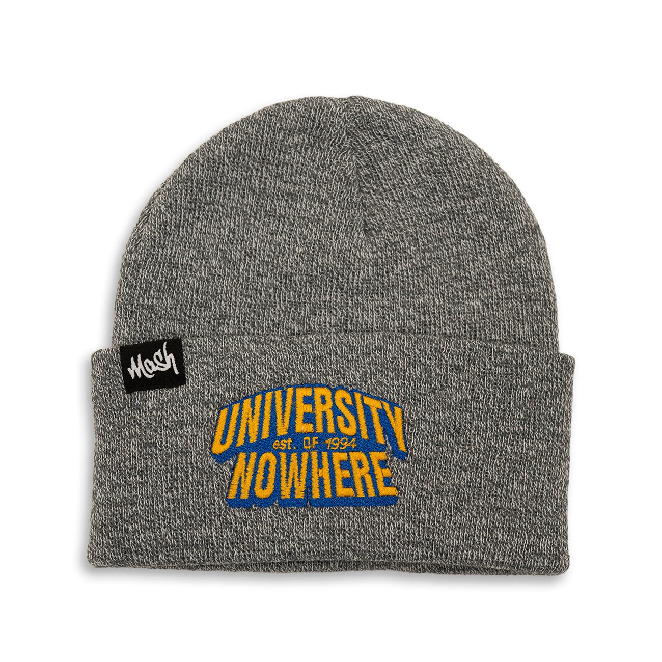University Of Nowhere Grey Beanie Hat - Kecks