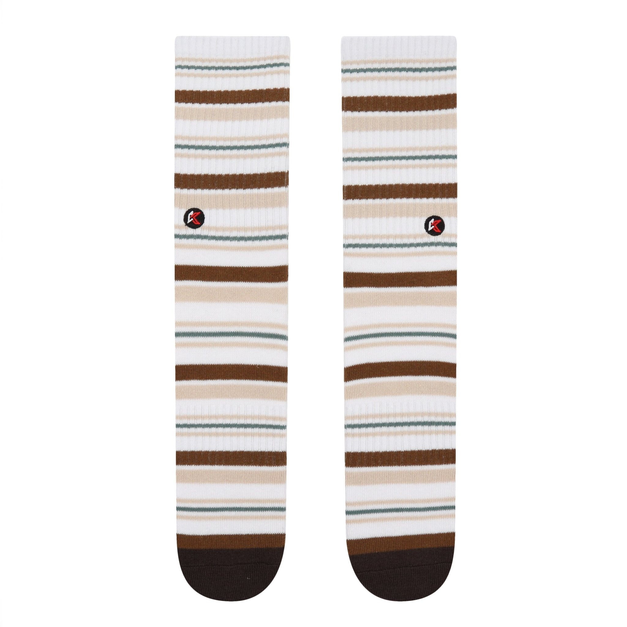 White Stripe Crew Sock - Kecks