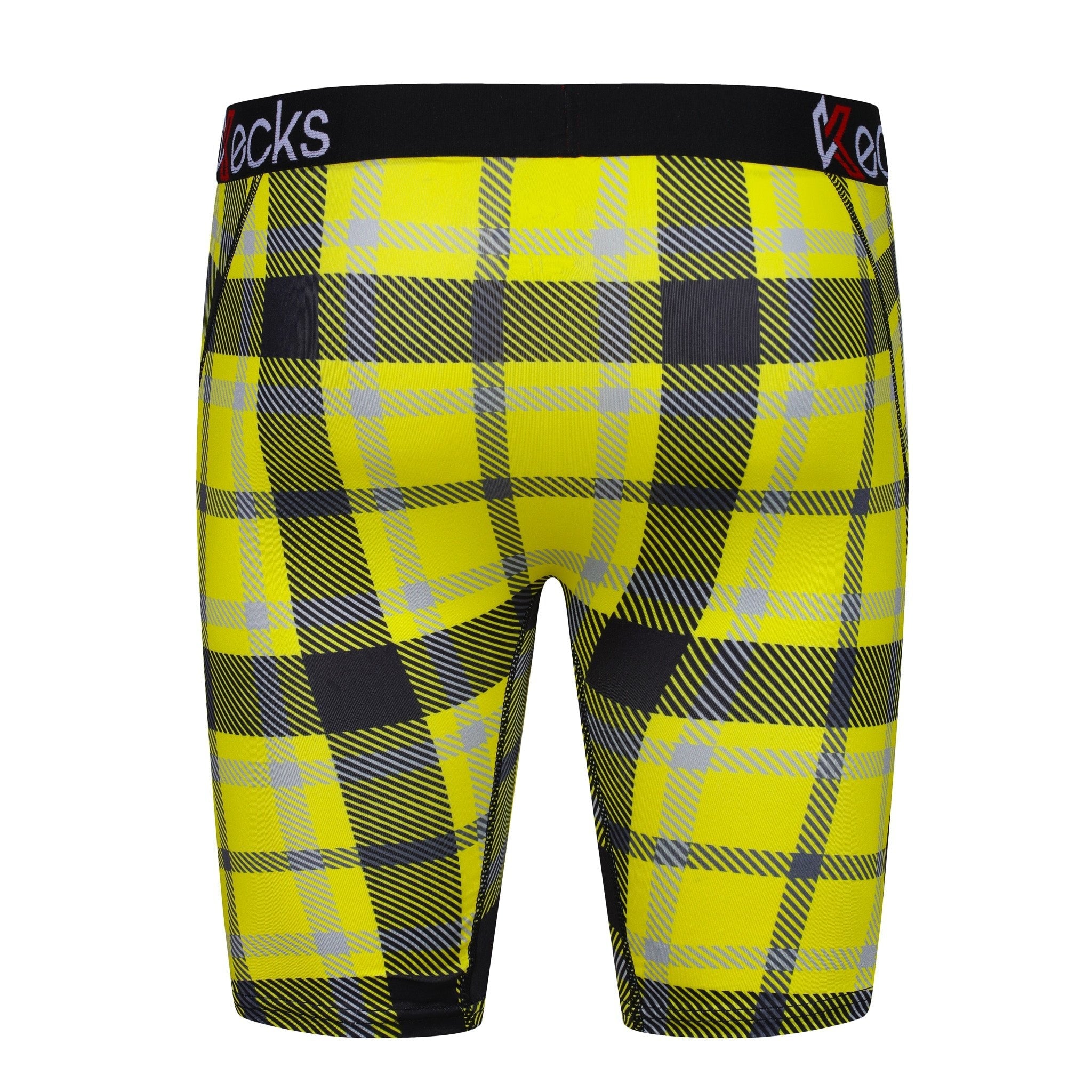 Yellow Tartan Mens Boxer Shorts - Kecks