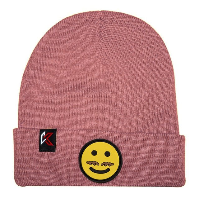 Kids Emoji Pink Beanie Hat - Kecks