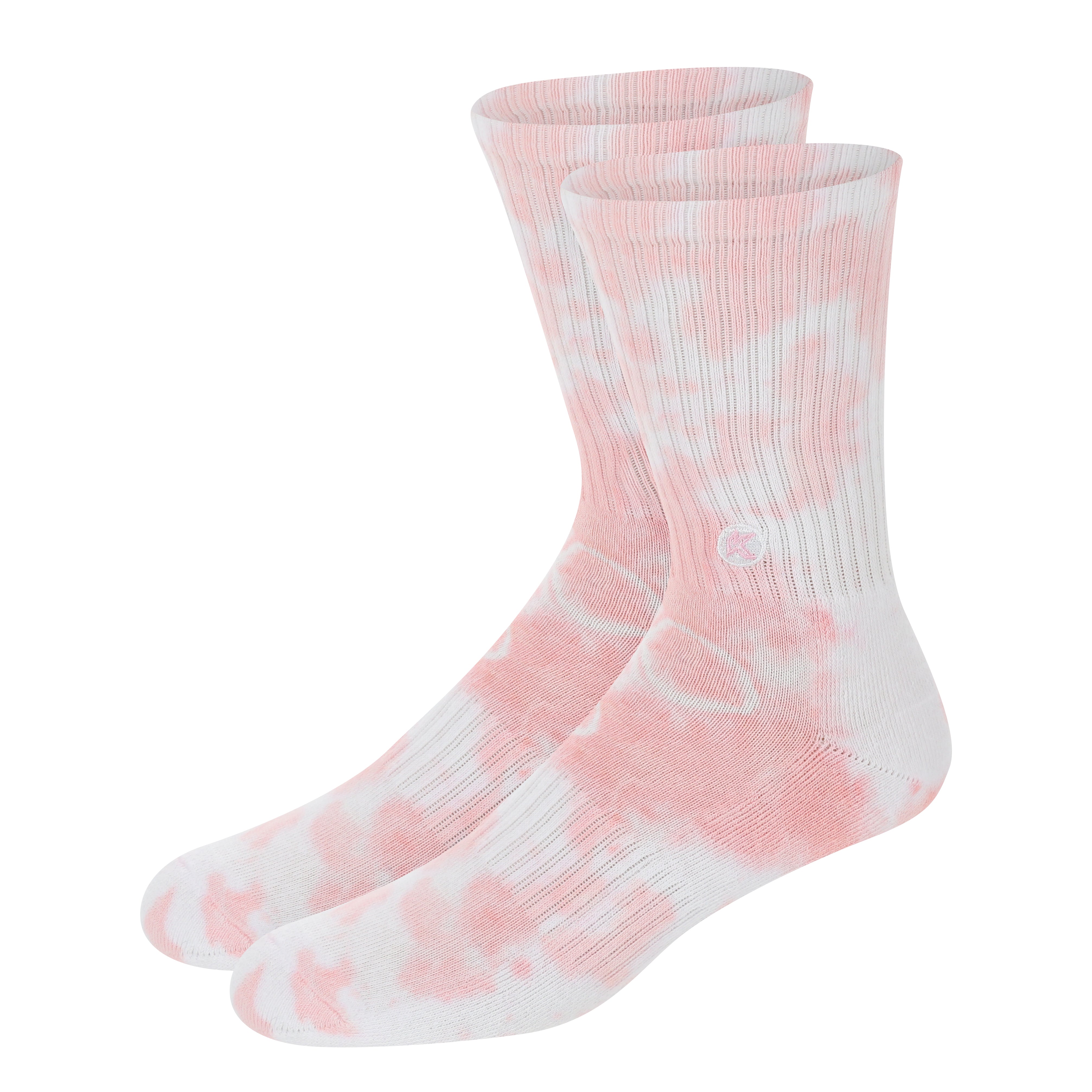 Pink Tie Dye Crew Sock