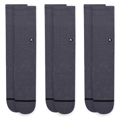 3 Pack Coal Crew Sock - Kecks