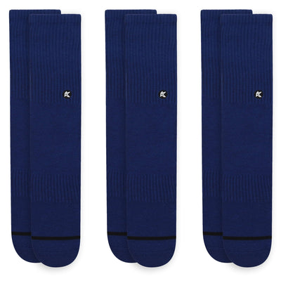 3 Pack Cobalt Crew Sock - Kecks