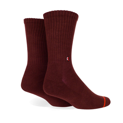 3 Pack Maroon Crew Sock - Kecks