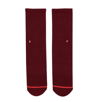 3 Pack Maroon Crew Sock - Kecks