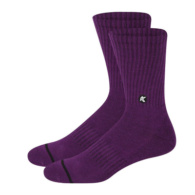 3 Pack Plum Crew Sock - Kecks