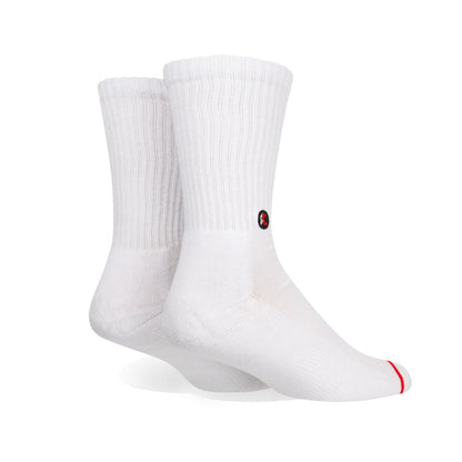 3 Pack Solid White Crew Sock - Kecks