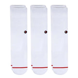 3 Pack Solid White Crew Sock - Kecks