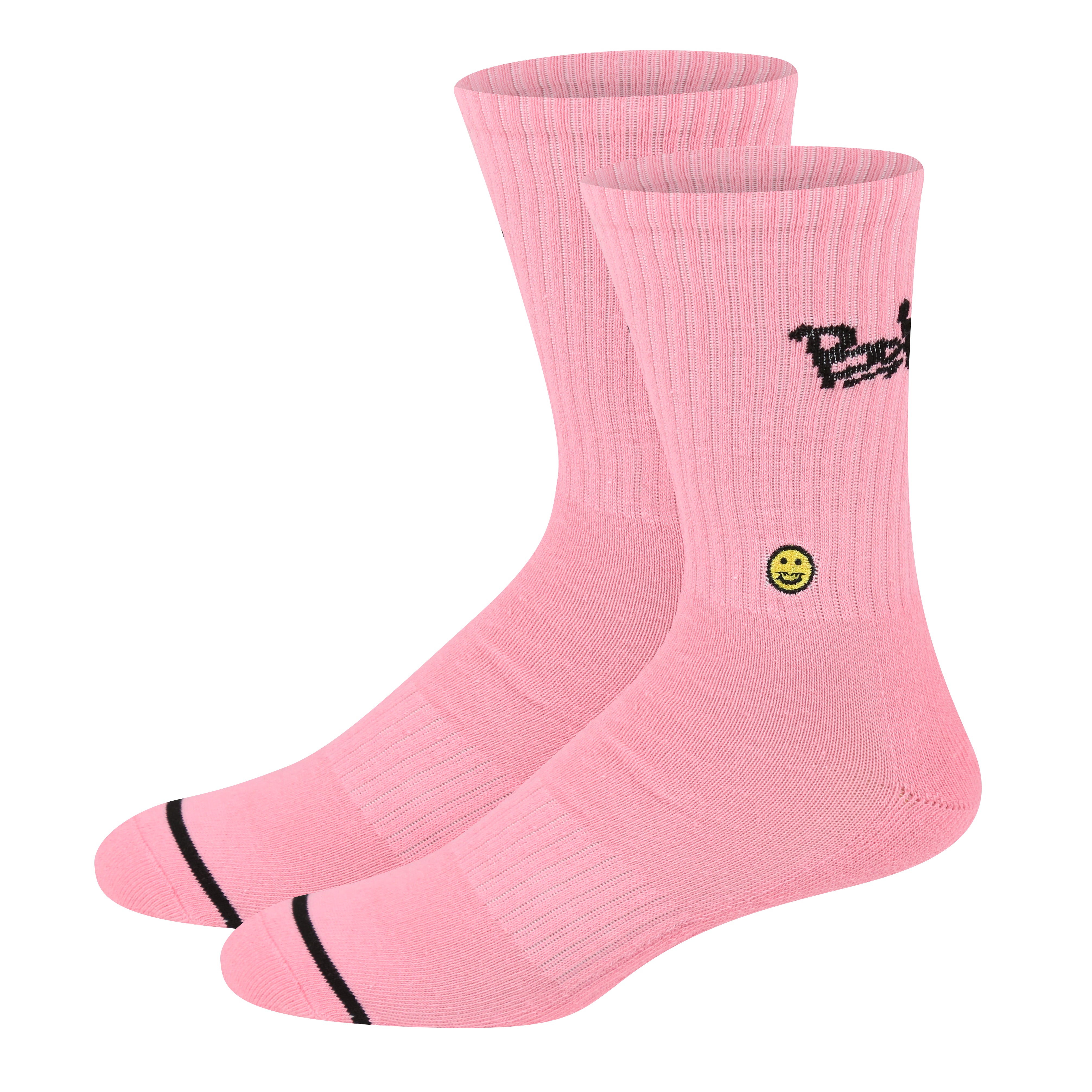 Pink Stuss Crew Sock