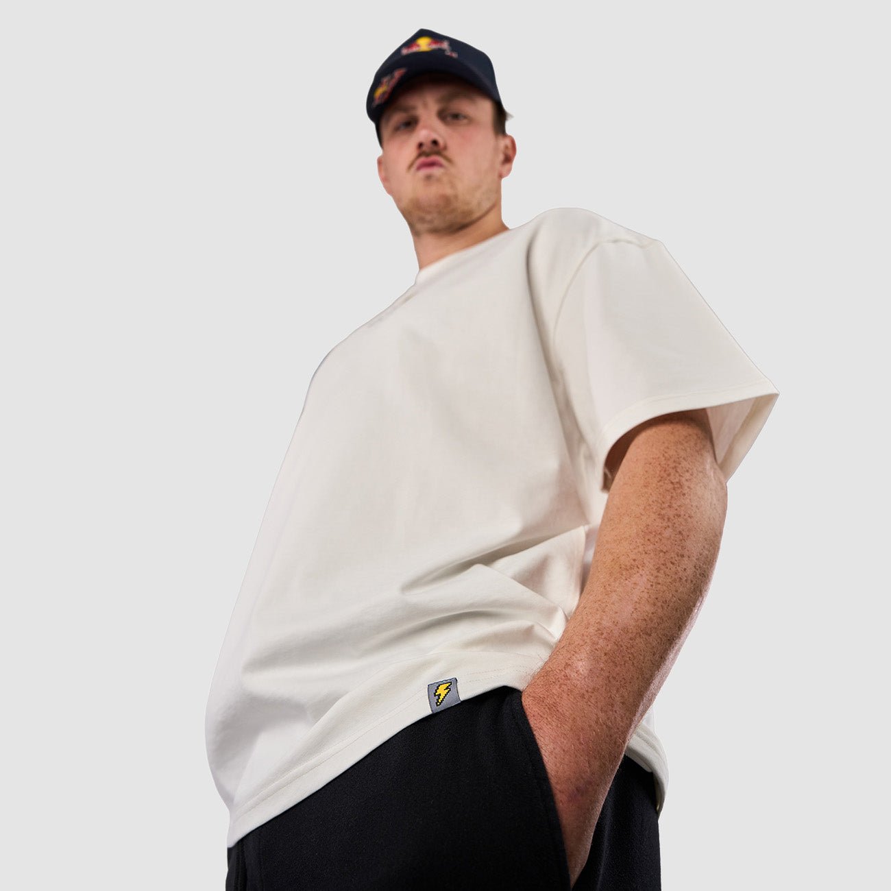 57 Box Logo T-Shirt - White - Kecks
