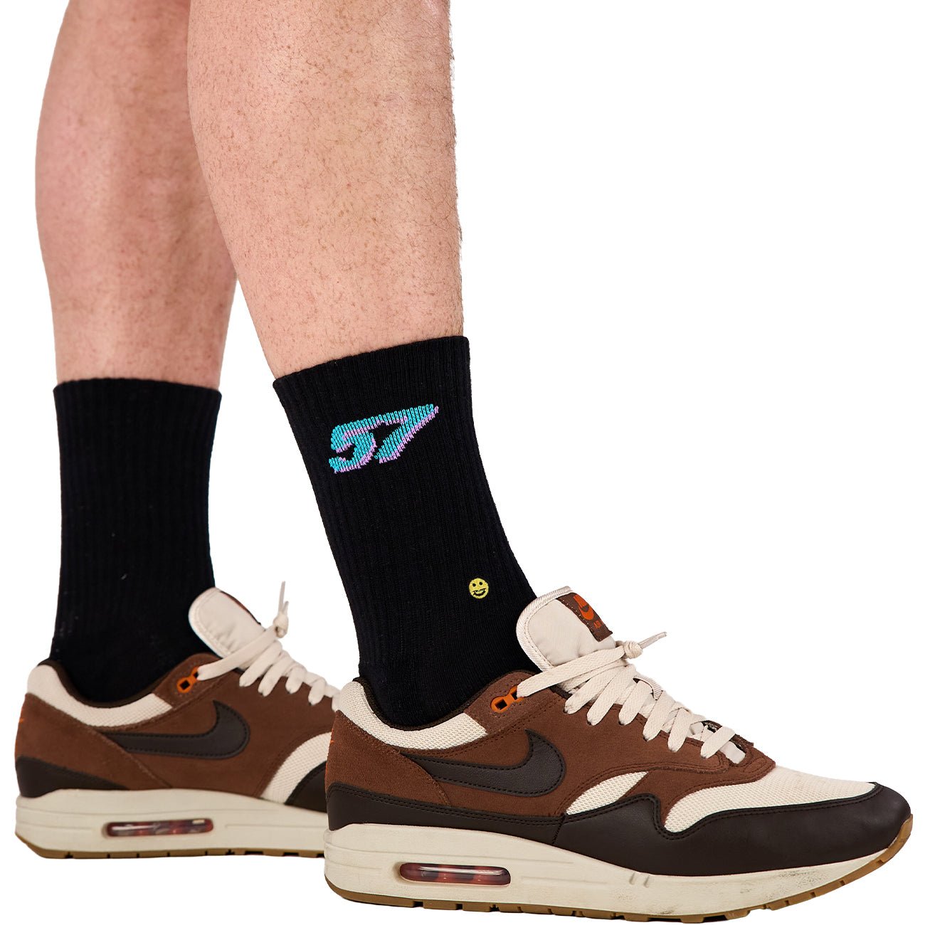 57 Hex Crew Sock Black - Kecks