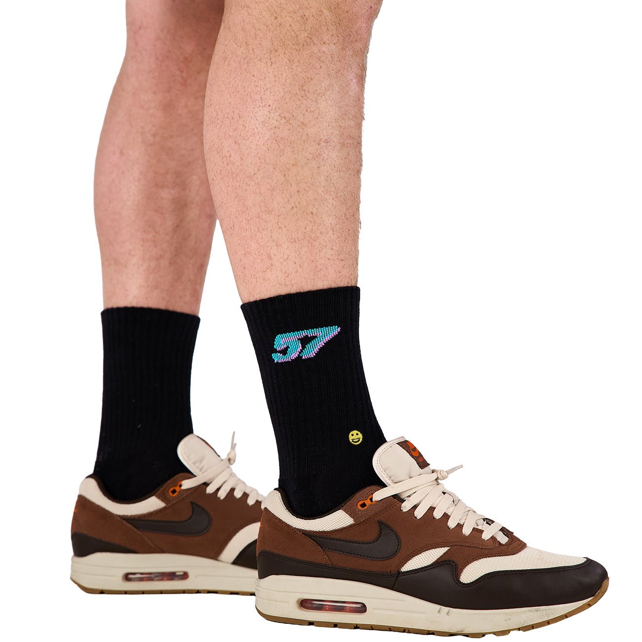 57 Hex Crew Sock Black - Kecks