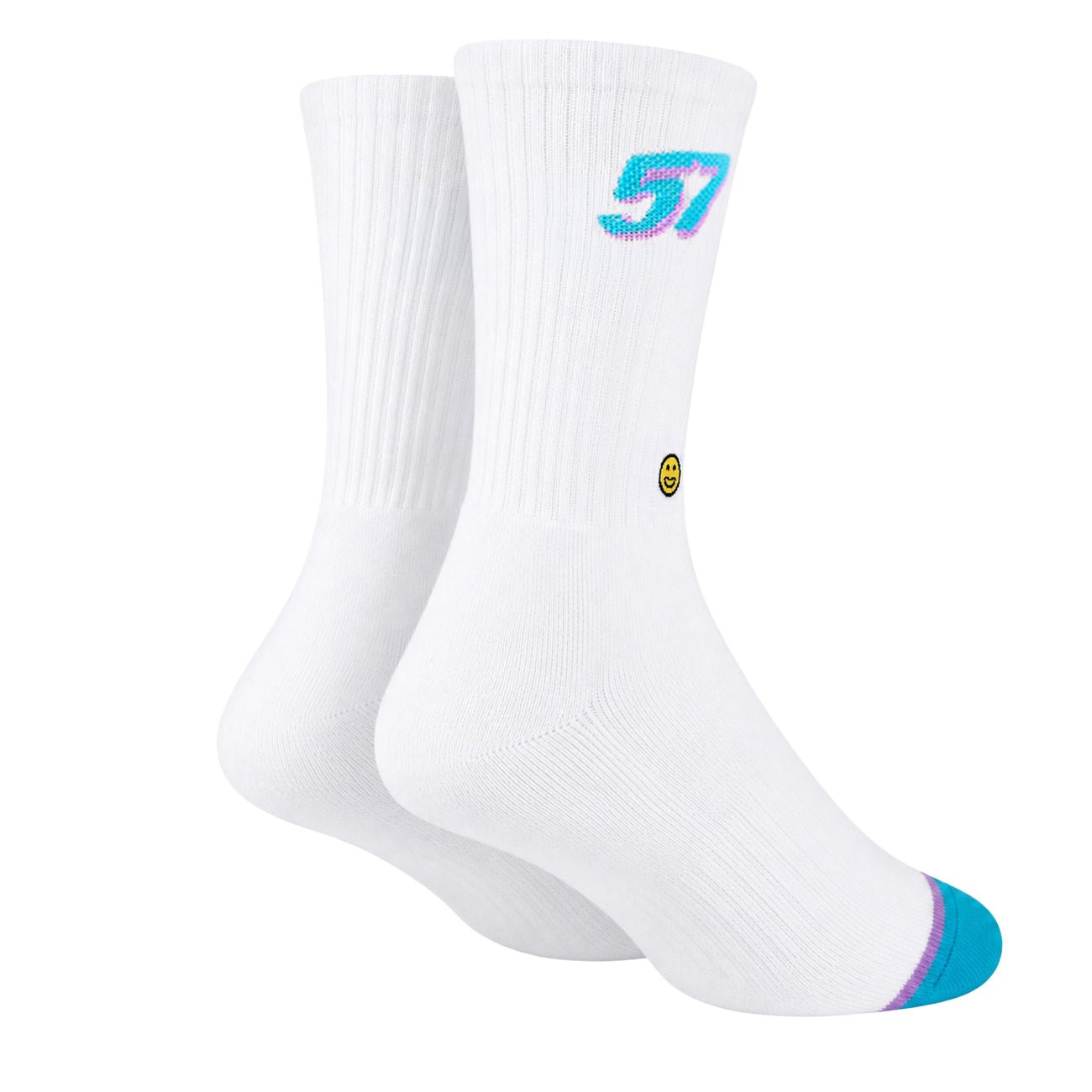 57 Hex Crew Sock White - Kecks
