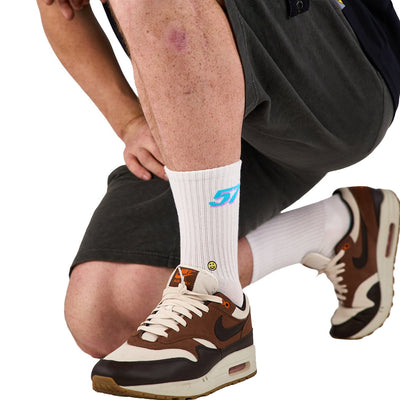 57 Hex Crew Sock White - Kecks