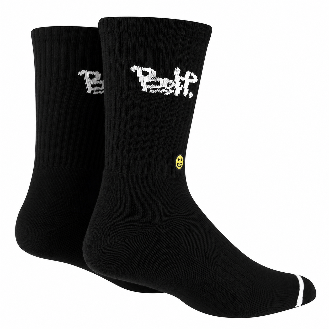 Black Stuss Crew Sock