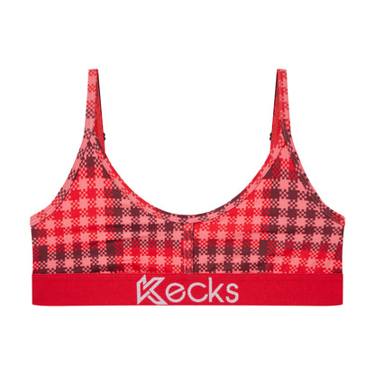 Cherry Plaid Lounge Bralette