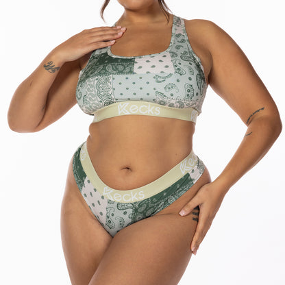 Forest Paisley Sports Bralette