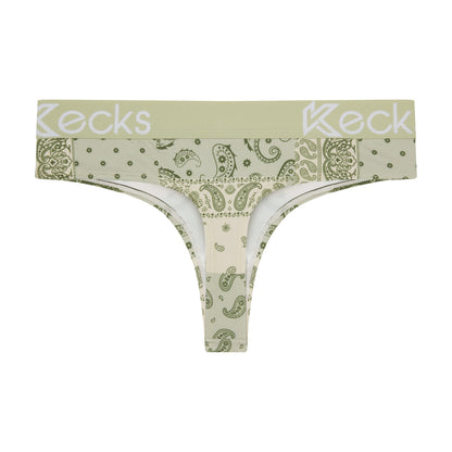 Forest Paisley Thong