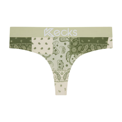 Forest Paisley Thong