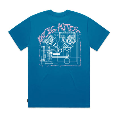 Kecks Autos Tee - Blue