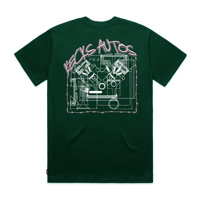 Kecks Autos Tee - Pine