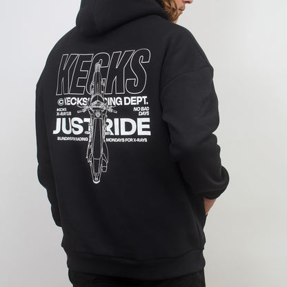 Just Ride Hoodie - Black