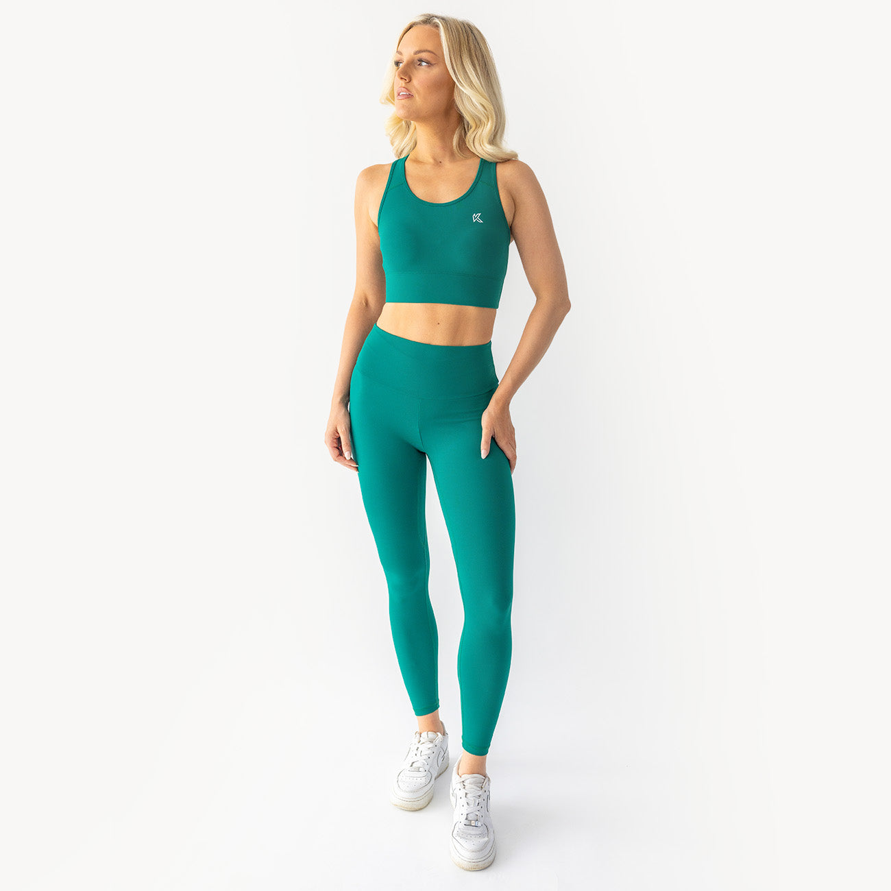 Pine Green Active Sports Bra