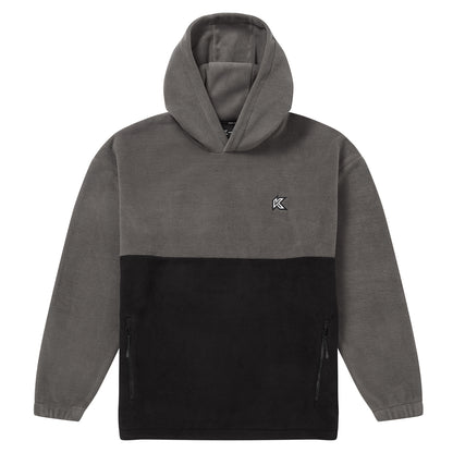 Polar Fleece Hoodie Moss / Black