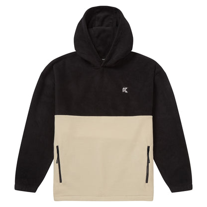 Polar Fleece Hoodie Sand / Black