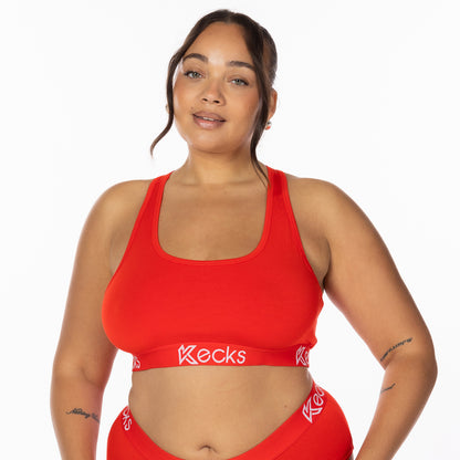 Red Modal Sports Bralette