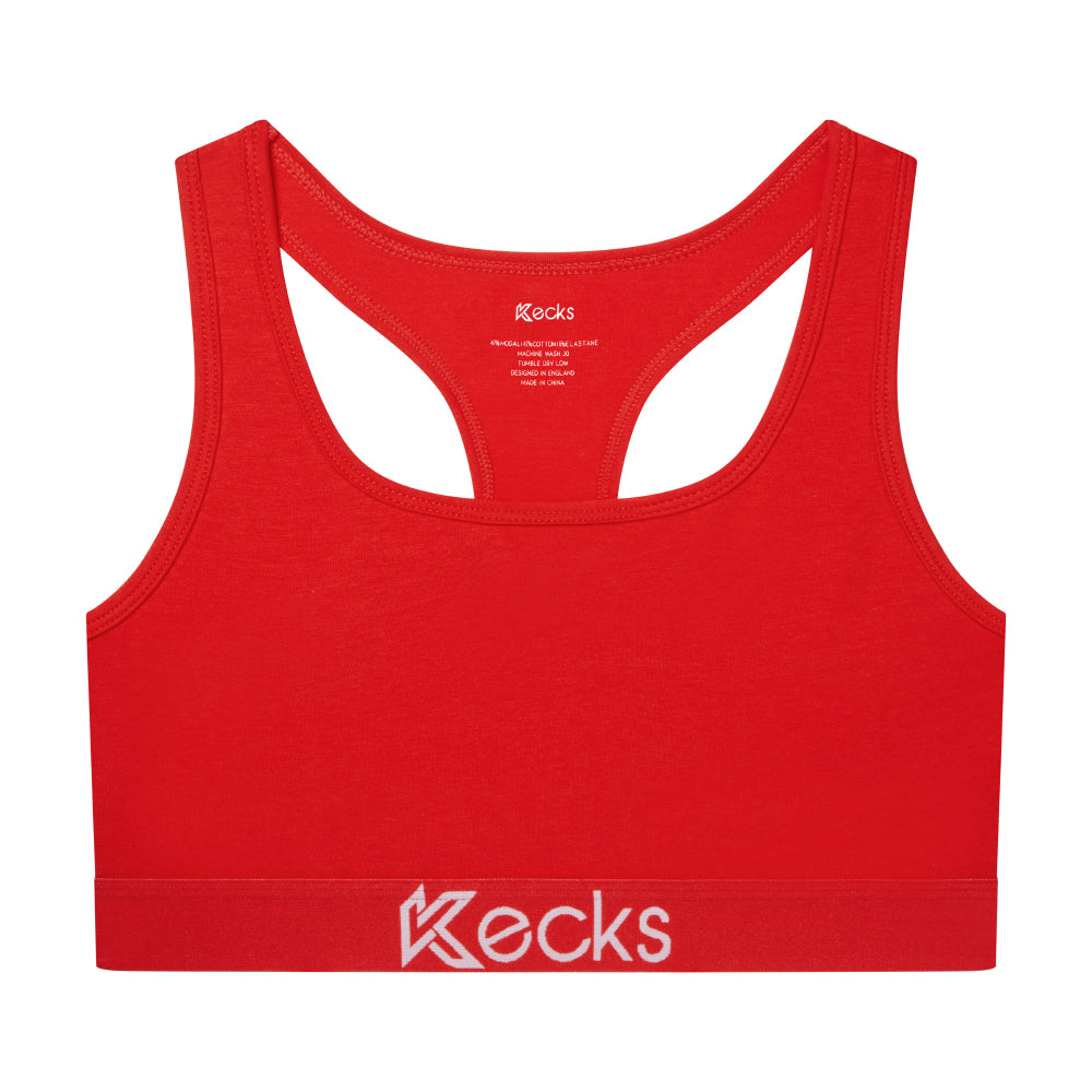 Red Modal Sports Bralette