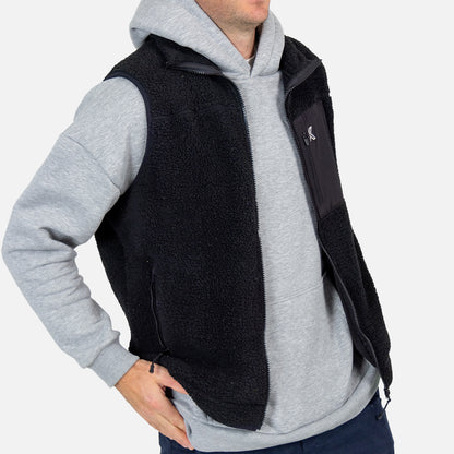 Black Sherpa Vest