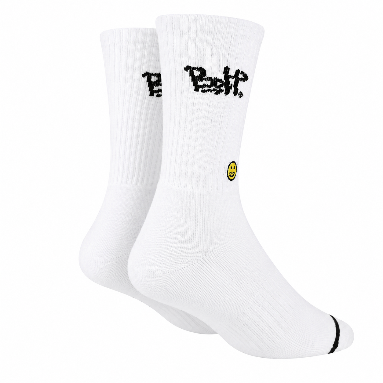 White Stuss Crew Sock
