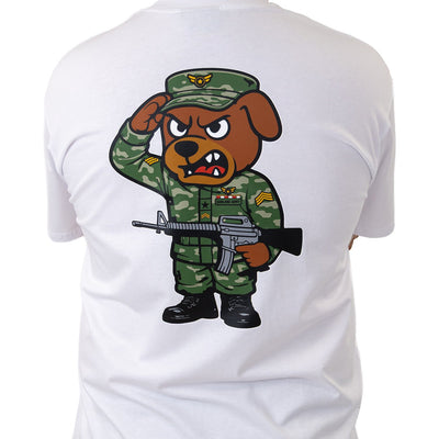 Army T Shirt White - Kecks