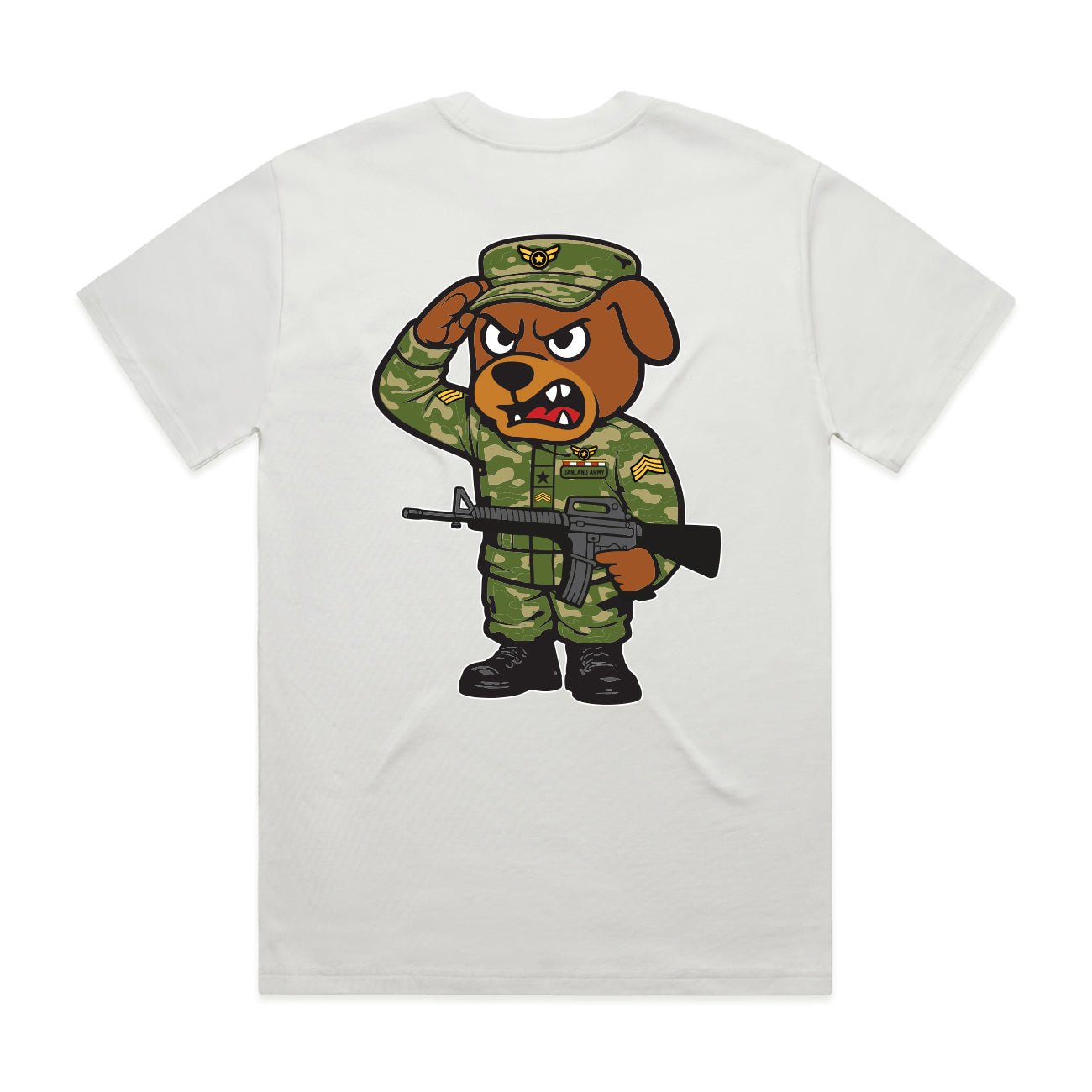 Army T Shirt White - Kecks