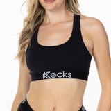 Black Modal Sports Bralette - Kecks