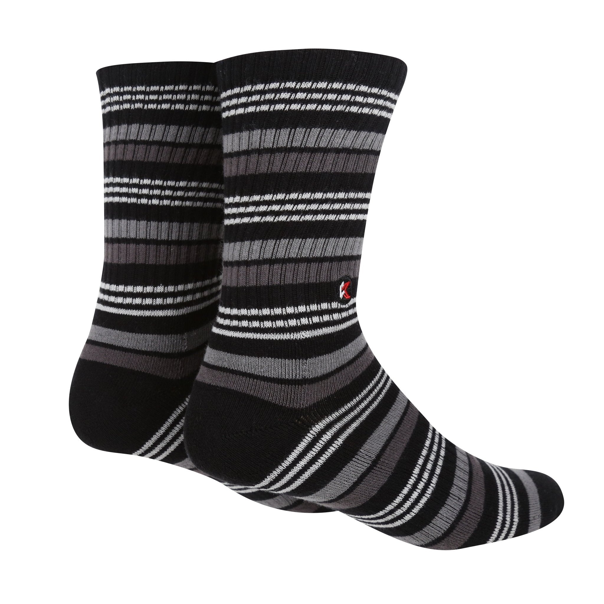 Black Stripe Crew Sock - Kecks