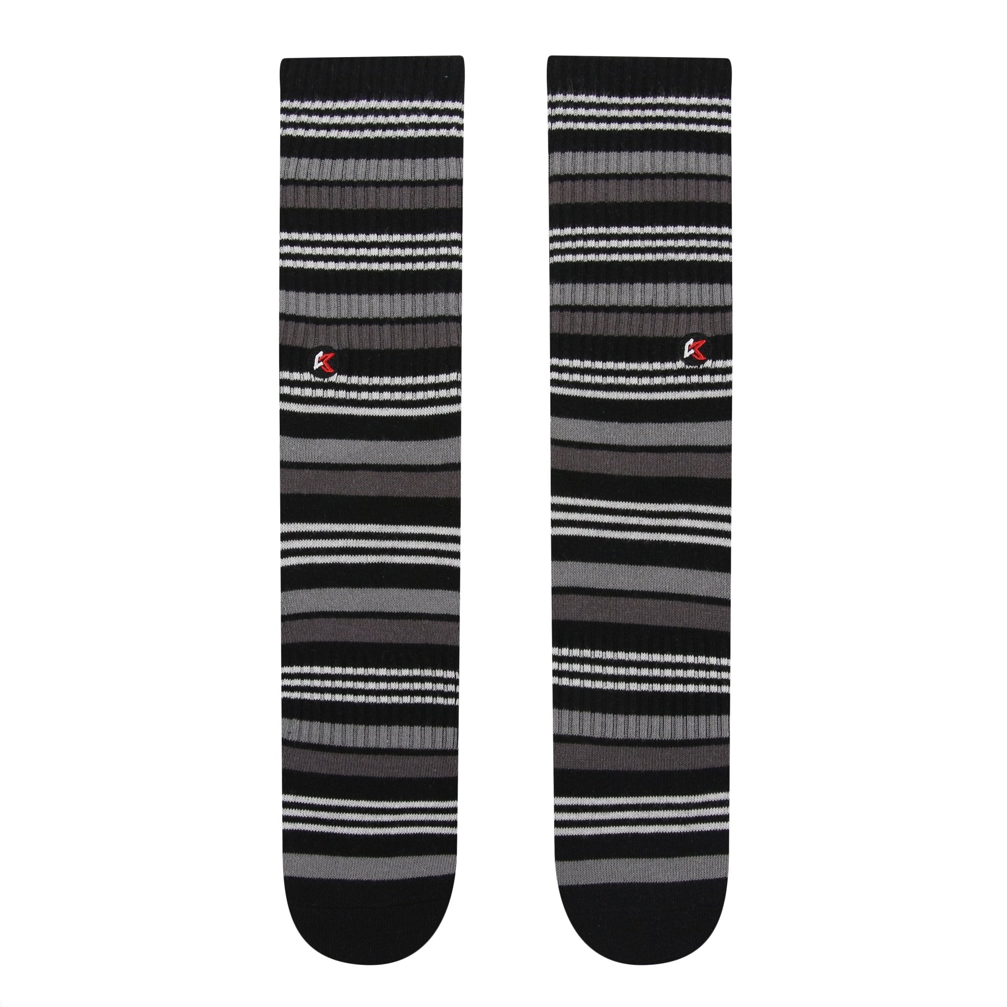Black Stripe Crew Sock - Kecks