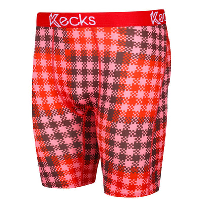 Cherry Plaid Mens Boxer Shorts - Kecks