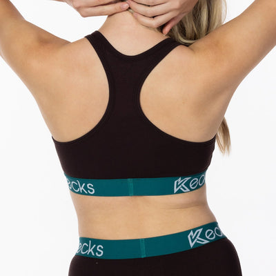 Chocolate Modal Sports Bralette - Kecks